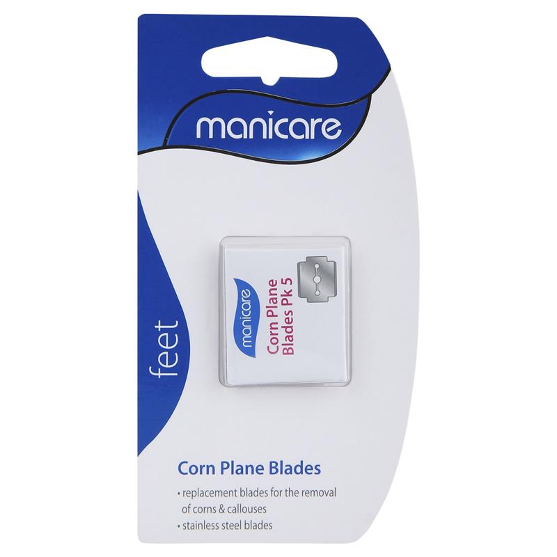 MANICARE CORN PLANE REPLACEMENT BLADES, 5 PACK (NO: 41100)