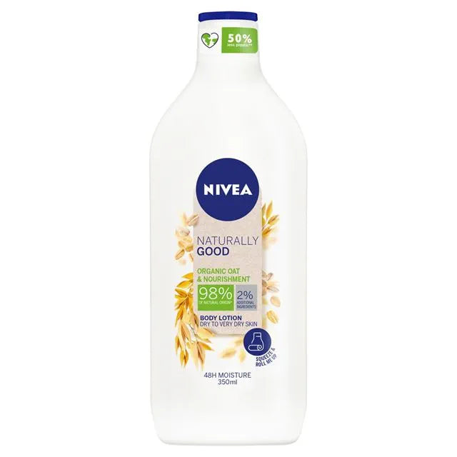 NIVEA NATURALLY GOOD ORGANIC OAT & NOURISHMENT BODY LOTION 350ml