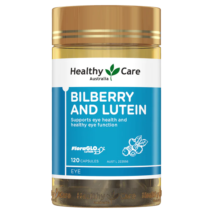 Healthy Care Bilberry and Lutein 120 Capsules