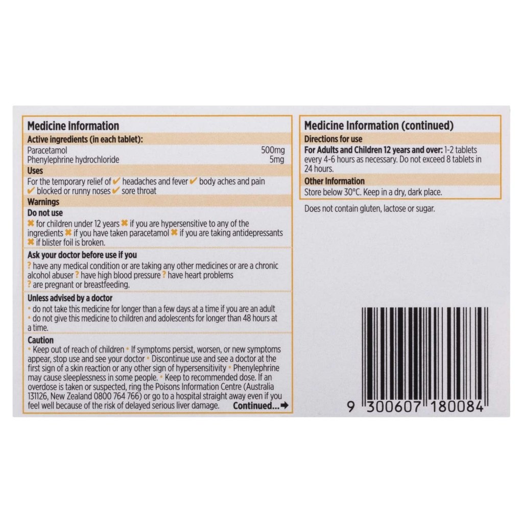 Codral Cold and Flu 24 Tablets – Better Value Pharmacy Box Hill