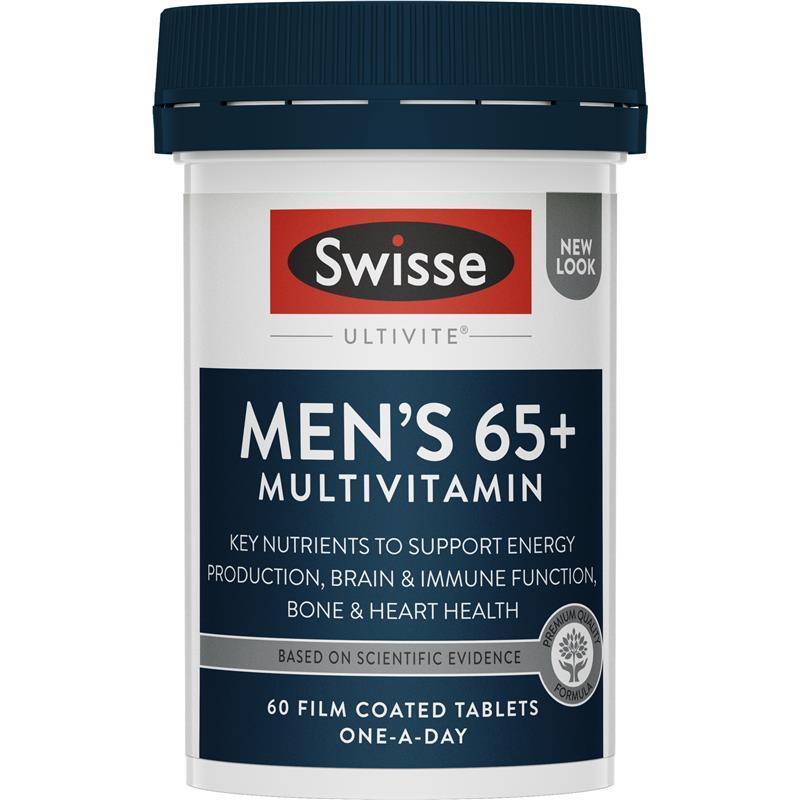 Swisse Men's Ultivite 65+ 60 Tablets