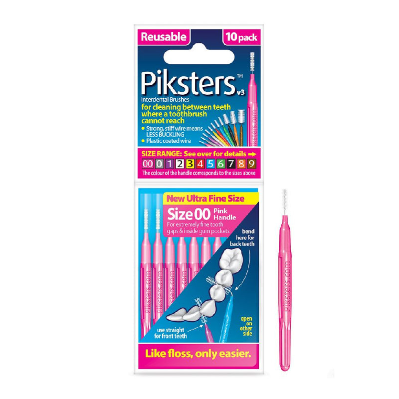 Piksters 10 Pack Size 00 - Pink