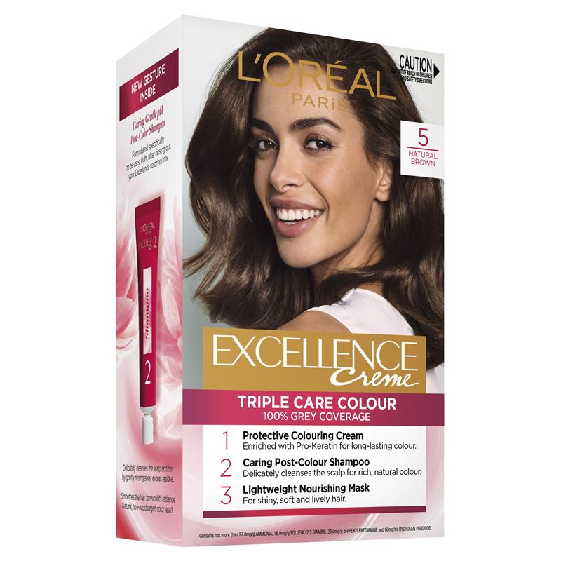 L'Oreal Excellence Creme 5 Màu tóc nâu tự nhiên