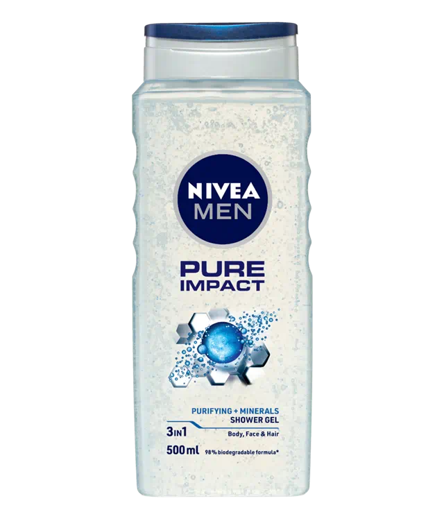 NIVEA MEN PURE IMPACT SHOWER GEL 500ML