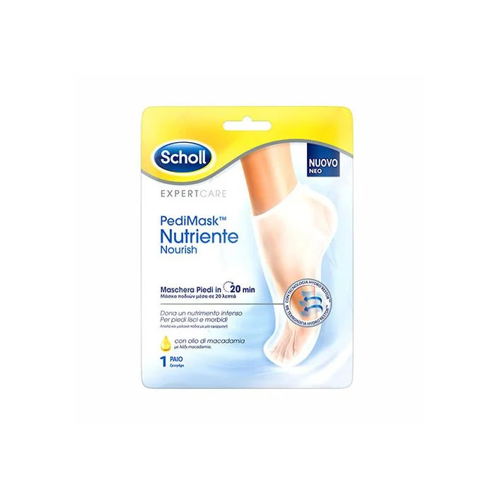 Scholl Pedi Mask Nourishing Foot Mask With Macadamia Oil 1 Pair ...
