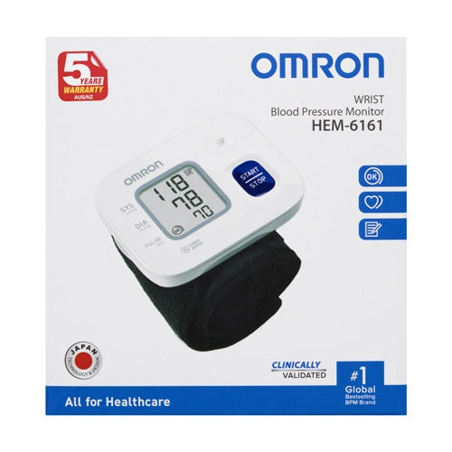 OMRON WRIST BLOOD PRESSURE MONITOR HEM-6161