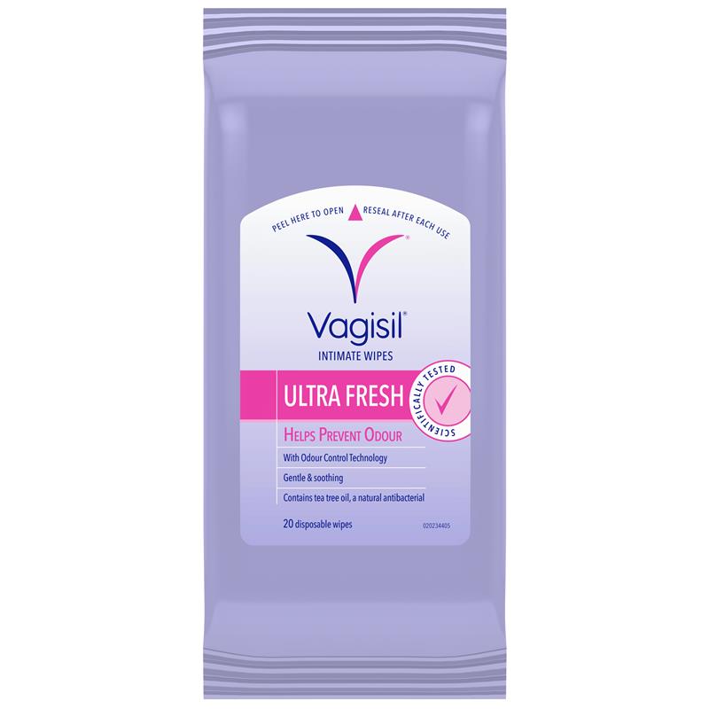 Vagisil Ultra Fresh Intimate Wipes 20 Pack