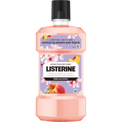 Listerine Cherry Blossom & Peach Mouthwash 500ml