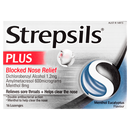 Strepsils Plus Blocked Nose Relief Menthol Eucalyptus