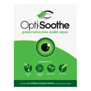 Opti-Soothe Eyelid Wipes - 20 Pack