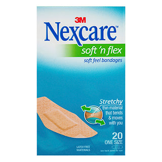 Nexcare Soft n Flex Strips 中号 - 20 包