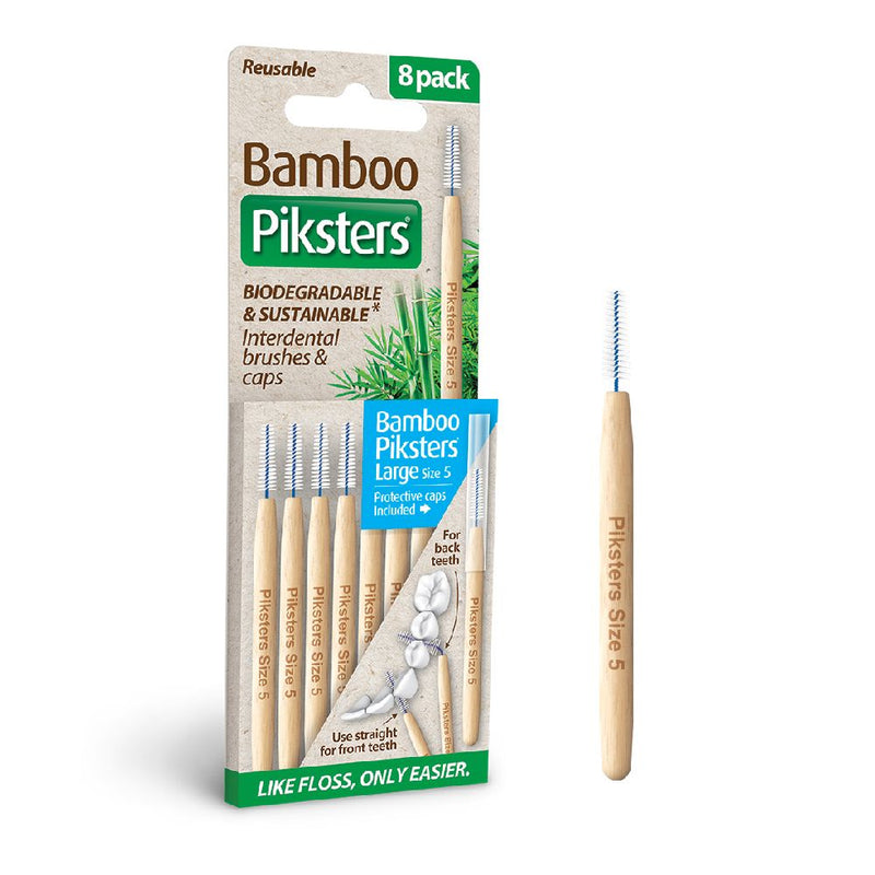 Piksters Bamboo 8 Pack Size 5 - Blue