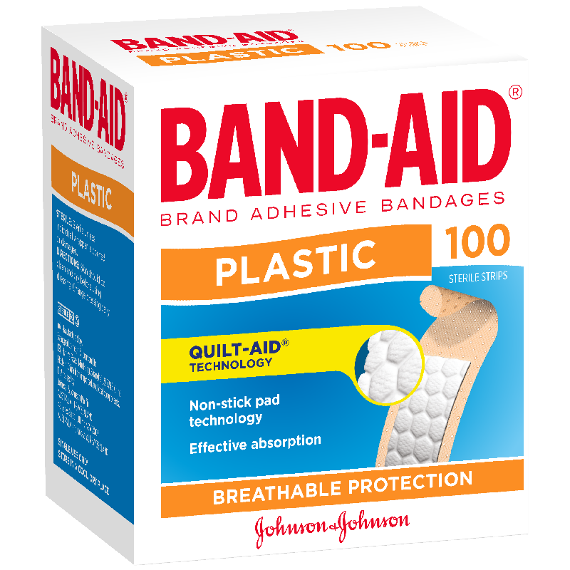 BAND-AID Plastic Adhesive Strips 100s