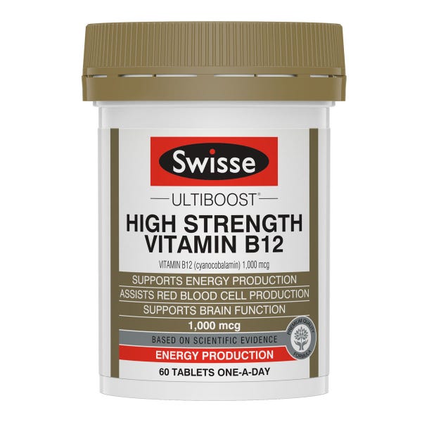 Swisse Ultiboost High Strength Vitamin B12 60 viên