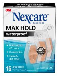Nexcare by 3M Max Hold Waterproof Bandages Assorted 15 Pack