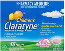 Claratyne Children’s Hayfever & Allergy Relief Antihistamine Bubblegum Flavoured 10 Viên nhai