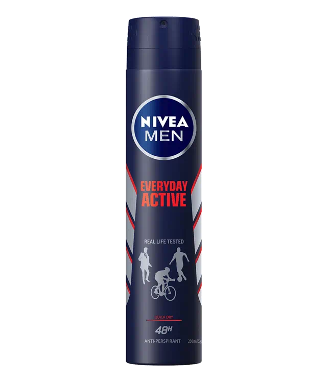 NIVEA MEN EVERYDAY ACTIVE ANTI-PERSPIRANT AEROSOL DEODORANT 250ml