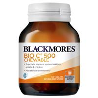 Blackmores Bio C 500mg 50 Chewable Tablets