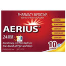 Aerius 24 Hour Non Drowsy Allergy Relief Antihistamine 10 Tablets