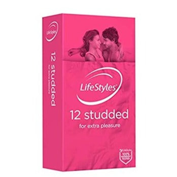 LifeStyles Condoms Studded 12 Pack