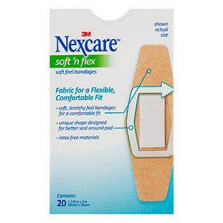 Nexcare Soft n Flex Strips 中号 - 20 包