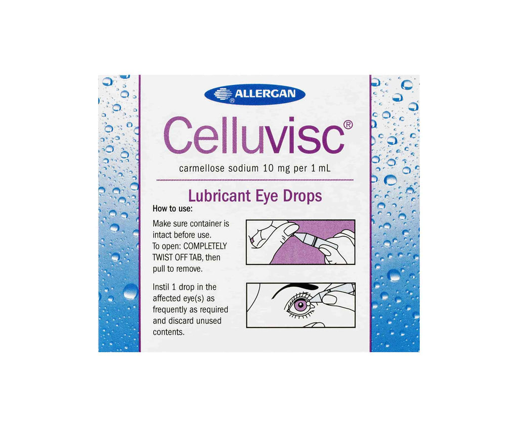 Celluvisc Label Celluvisc 1% Eye Drops 30 Pack – Better Value Pharmacy Box Hill