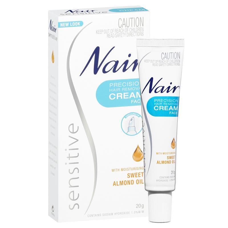 NAIR Sensitive Precision Facial Hair Removal Cream 20g