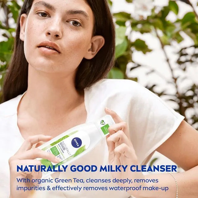 NIVEA NATURALLY GOOD MILKY CLEANSER VỚI ORGANIC GREEN TEA 200ml
