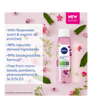 GEL TẮM DẦU HỮU CƠ NIVEA NATURALLY GOOD ROSE WATER SCENT & ORGANIC OIL SHOWER 300ml