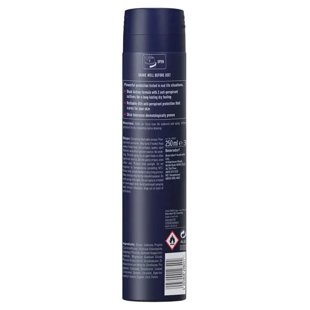 NIVEA MEN EVERYDAY ACTIVE ANTI-PERSPIRANT AEROSOL DEODORANT 250ml