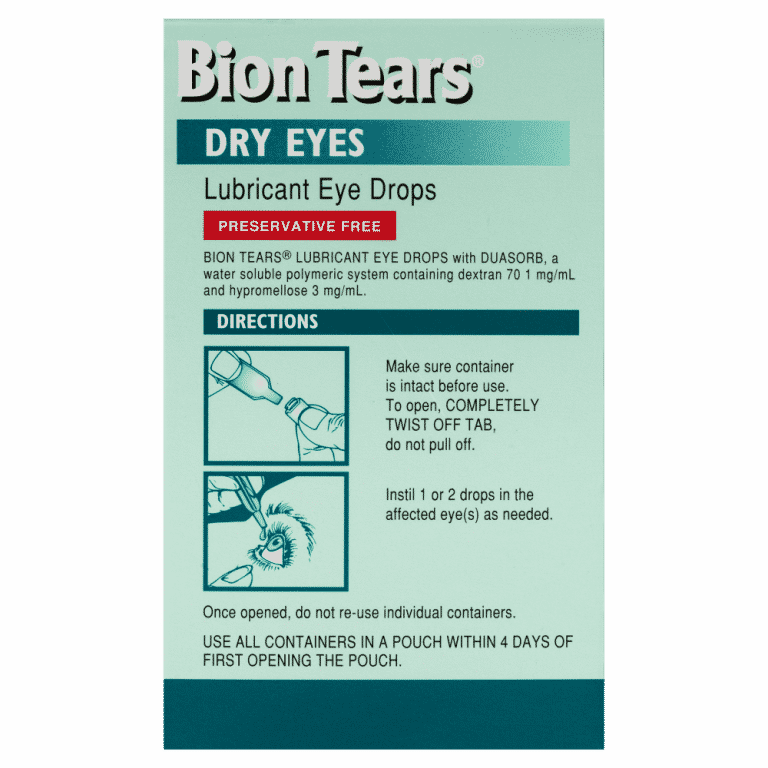 Bion Tears Lubricant Eye Drops 28 x 0.4mL Vials