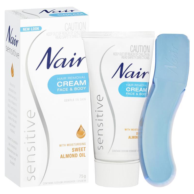 NAIR Kem tẩy lông vùng mặt & cơ thể nhạy cảm 150g