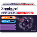 Sambucol黑接骨木浆果感冒和流感+止痛24粒