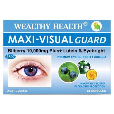 Wealthy Health Maxi-Visual Guard Bilberry 10000mg Plus 60 viên