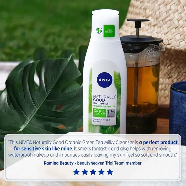 NIVEA NATURALLY GOOD MILKY CLEANSER WITH ORGANIC GREEN TEA 200ml