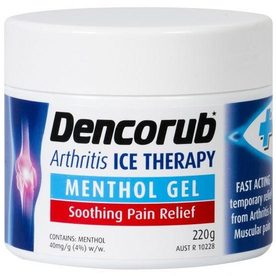 Dencorub Arthritis Ice Therapy Menthol Gel 220g