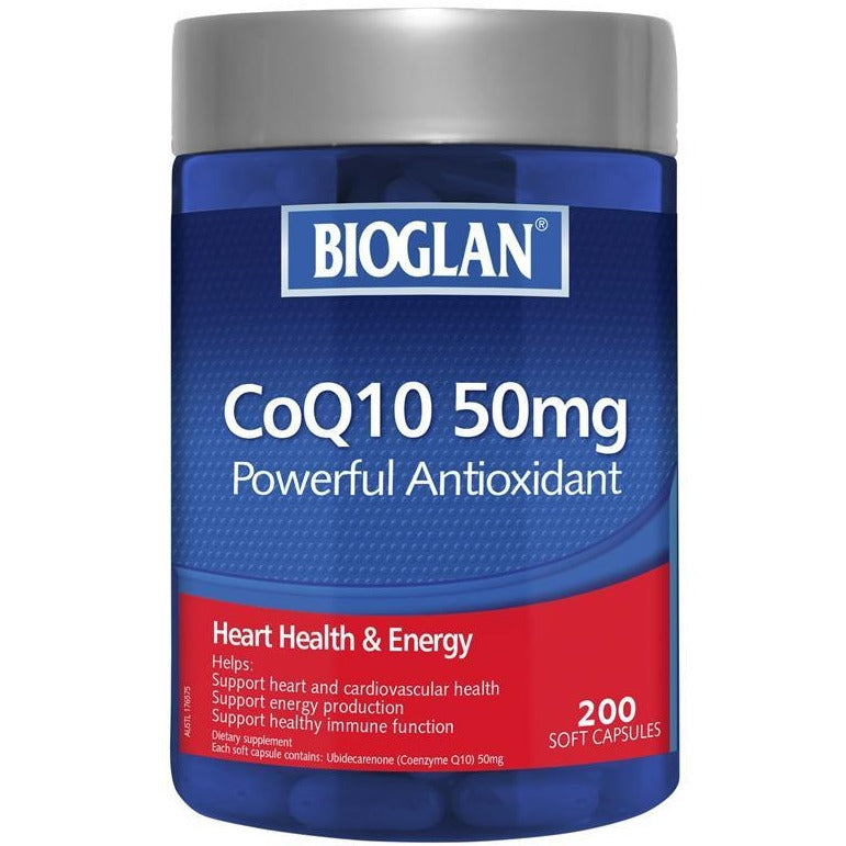 Bioglan CoQ10 50mg 200 Capsules