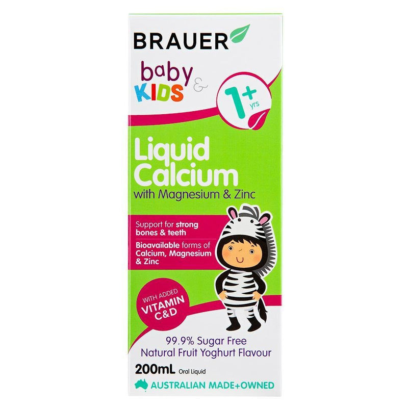Brauer Baby & Kids Liquid Calcium with Magnesium and Zinc 200ml