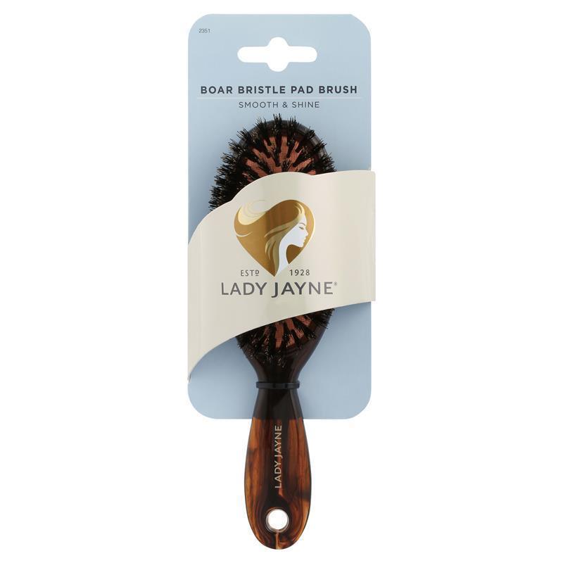 LADY JAYNE PURSE-SIZED BOAR BRISTLE PAD BRUSH (NO: 2351)