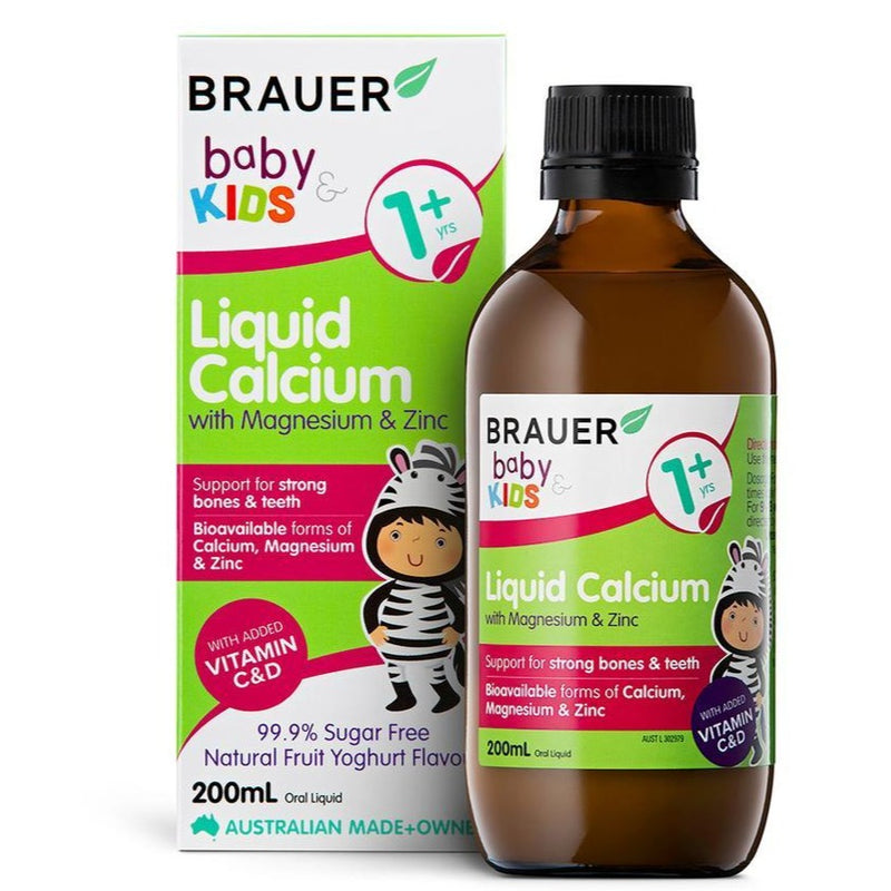 Brauer Baby＆Kids镁和锌液体钙200ml