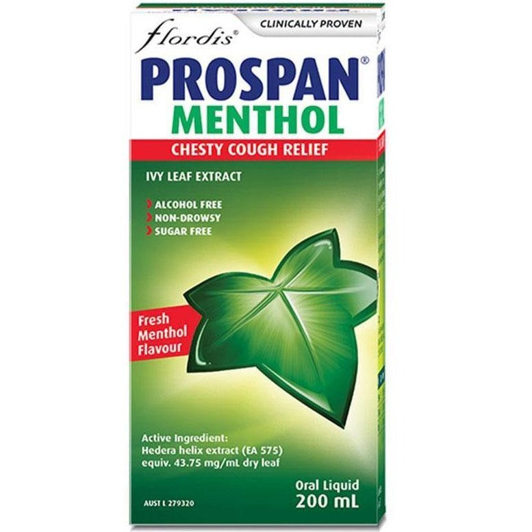 Prospan Menthol Chesty Cough Relief Ivy Leaf Extract Oral Liquid 200mL