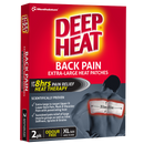 Deep Heat Back Pain Extra-Large Heat Patches 2 Pack