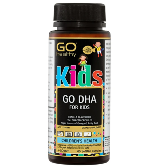 GO Healthy Go DHA cho trẻ em 60 viên nang Softgel