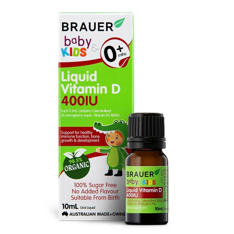 Brauer婴幼儿液体维生素D 400 IU 10毫升