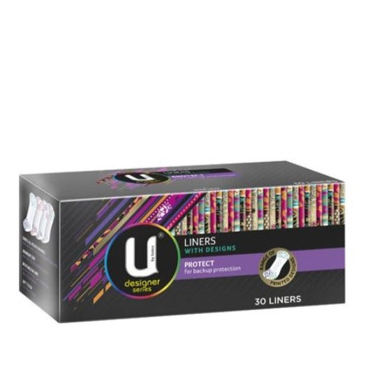 U by Kotex Designer Series Protect Liners 30 Pack