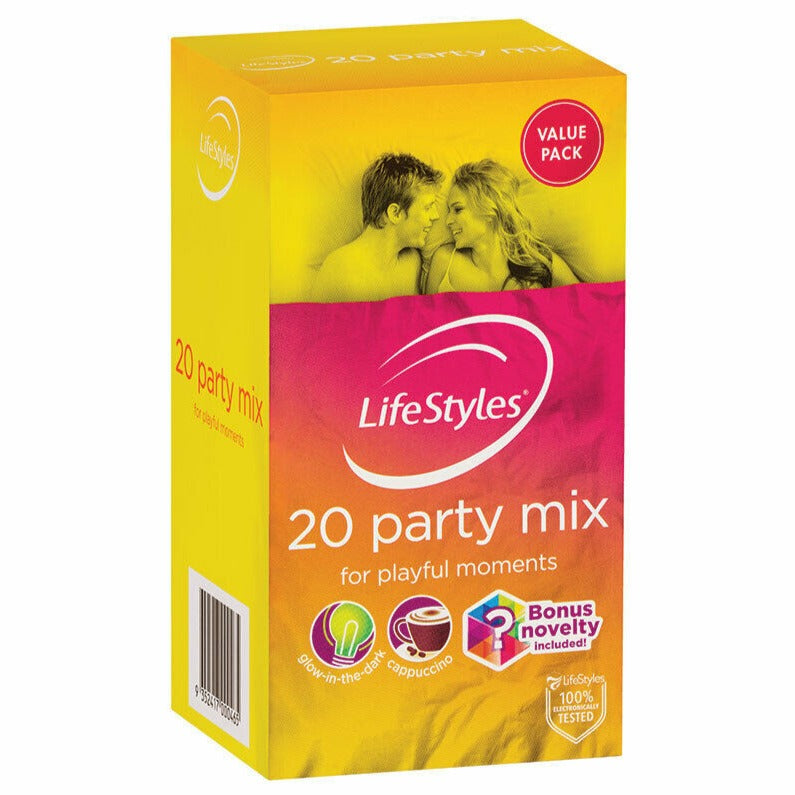 Lifestyles Party Mix Condoms 20 Pack