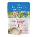 贝拉米的有机牛奶和香草婴儿米粉125克