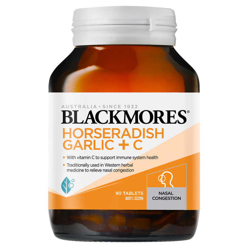 Blackmores Super Strength Horseradish Garlic + C 90 Tablets