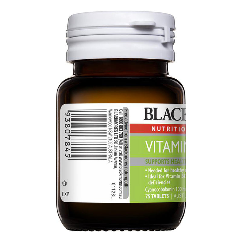 Blackmores Vitamin B12 (Cyanocobalamin) 100mcg 75 Viên