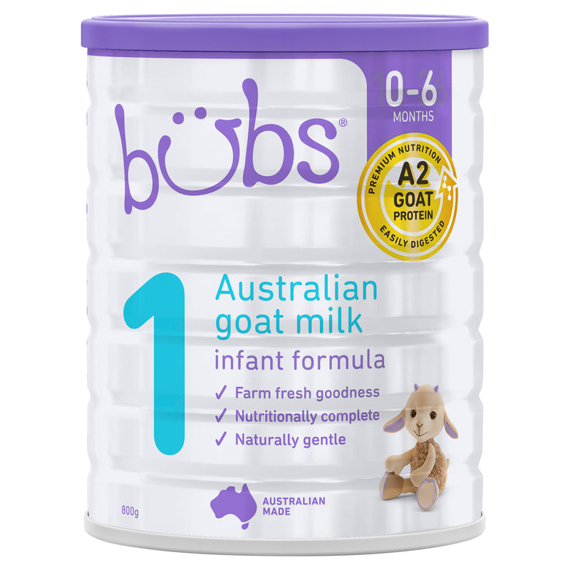 Bubs Australian Goat Infant Formula Giai đoạn 1 800g